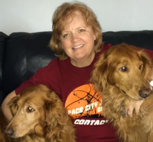 Mom+dogs