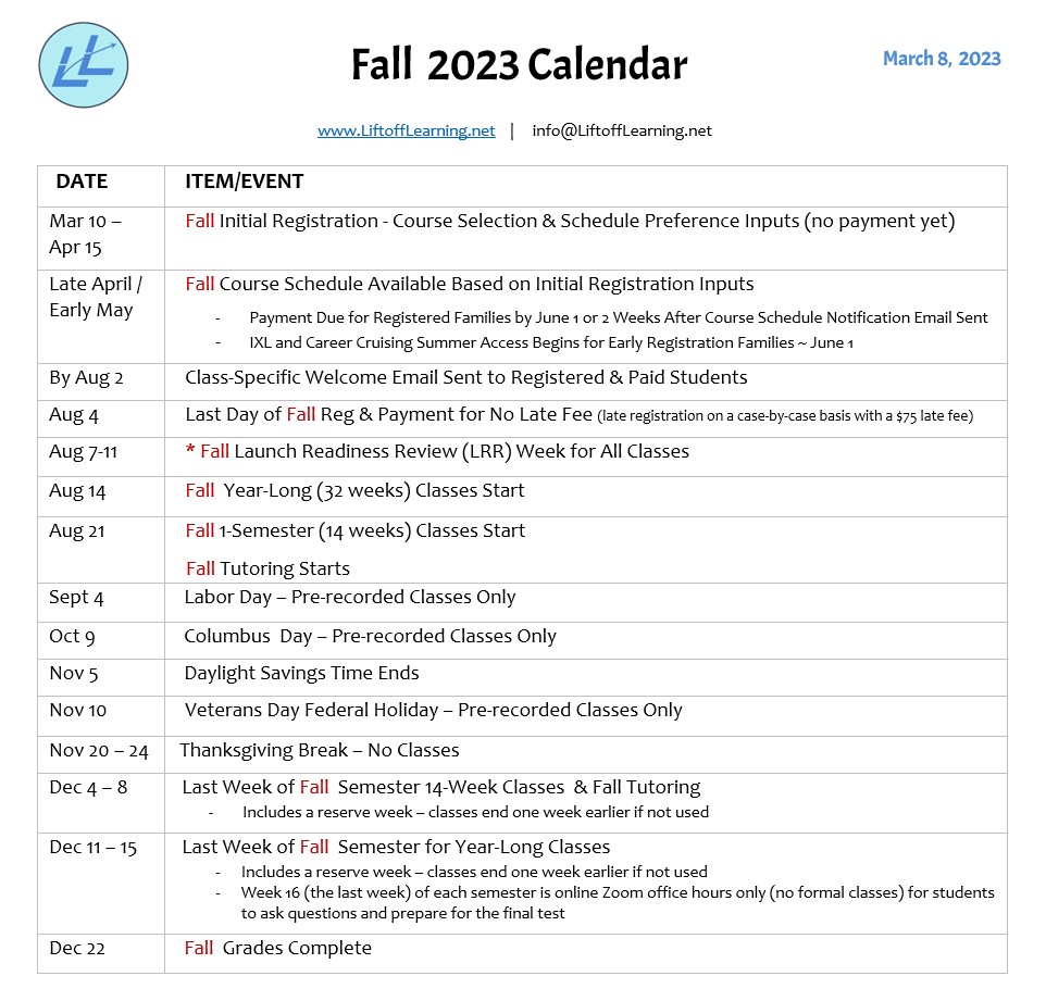 Fall 2023 Cal Image